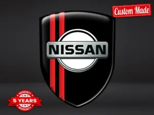 Nissan Décalcos Bombés Finition Chic Badge Bombé Personnalisé